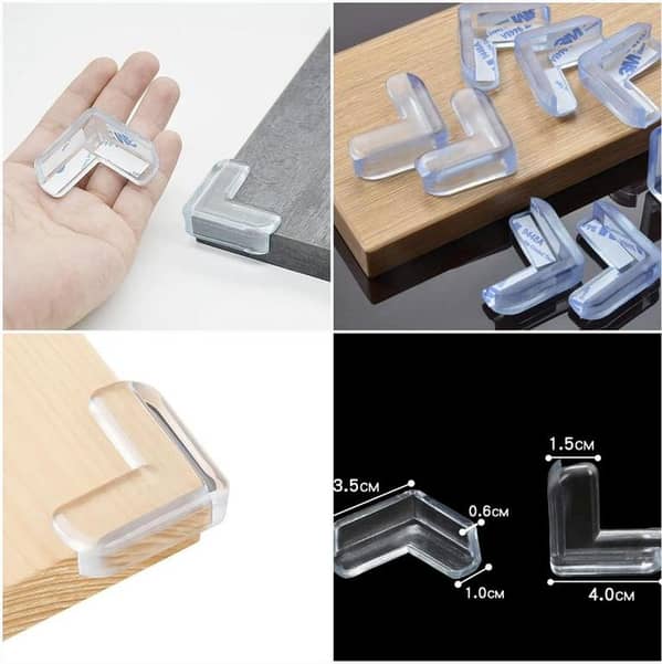 4 Pcs Table Corner Edge Protector Silicone Covers Furniture Edge Table Corner Protection