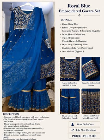3 piece garara