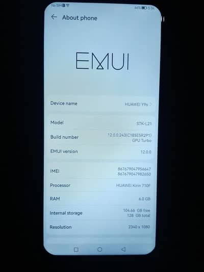 Huawei Y9s