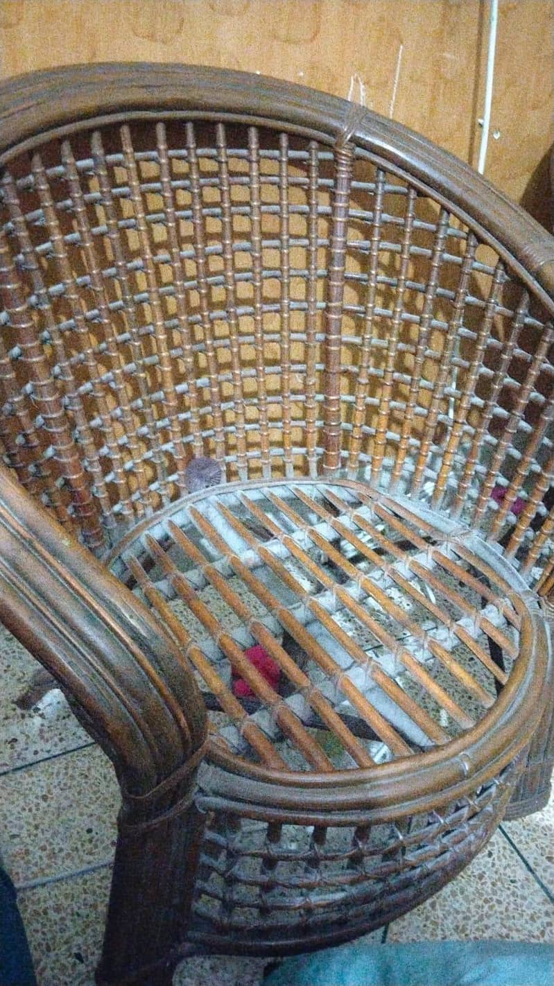 Cane sofa set. 0