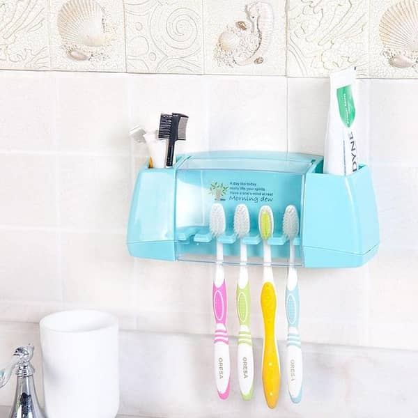 Plastic Wall Mounted Toothbrush Holder
