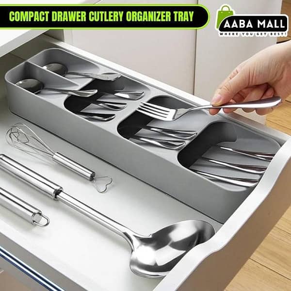Multi-Layer Kitchen Drawer Organizer Tray Spoon Knife Fork Cutlery Separation Storage Box Kitchen Accessories