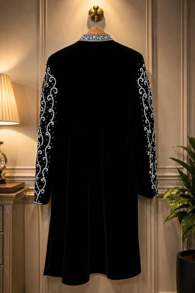 Black Groom Sherwani