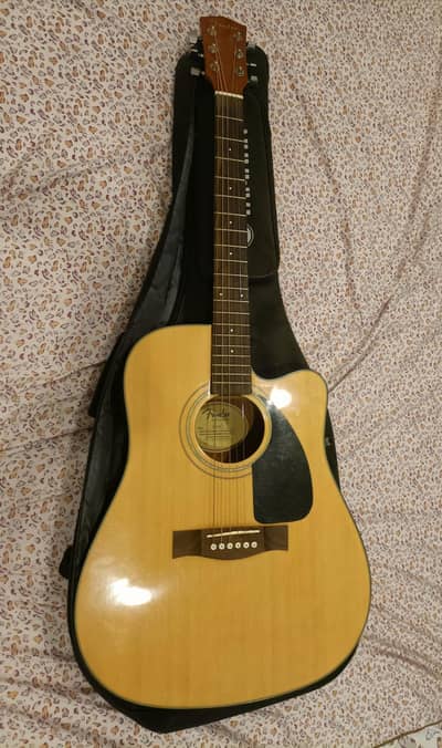 Barley used Fender (CD60CE) Actoustic-Electric