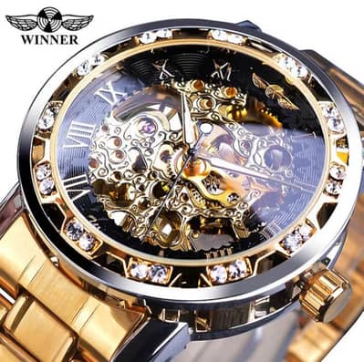 Winner Transparent Fashion Diamond Watch