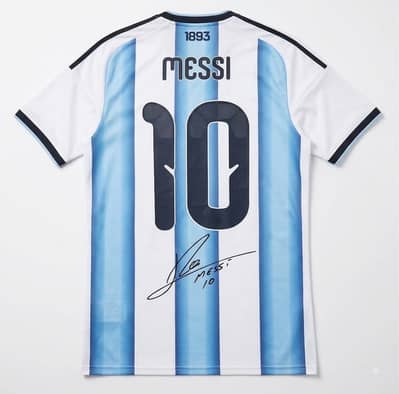 Messi signed shirt 2026 world cup