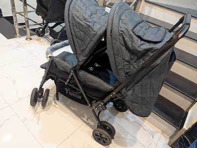 Teknum brand double baby stroller
