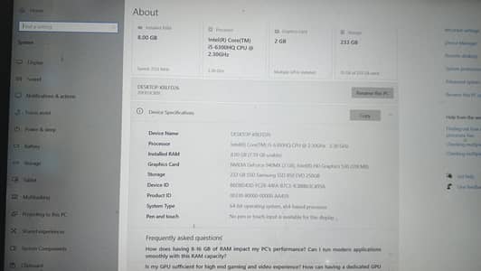 Core i5 6 Gen