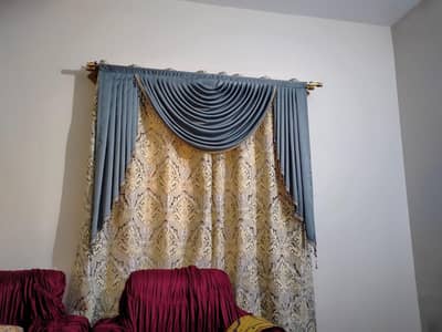 6 Piece Designer Curtains / Parday for Sale