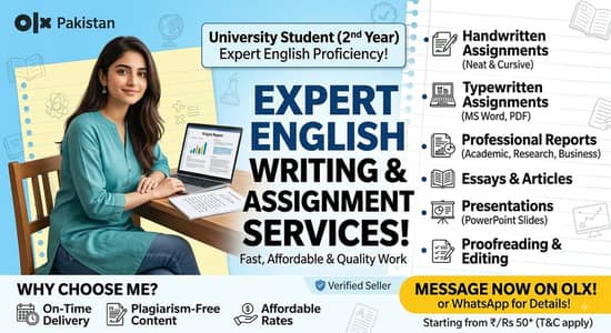 Expert English Assignment, Report Writing & Typing Services