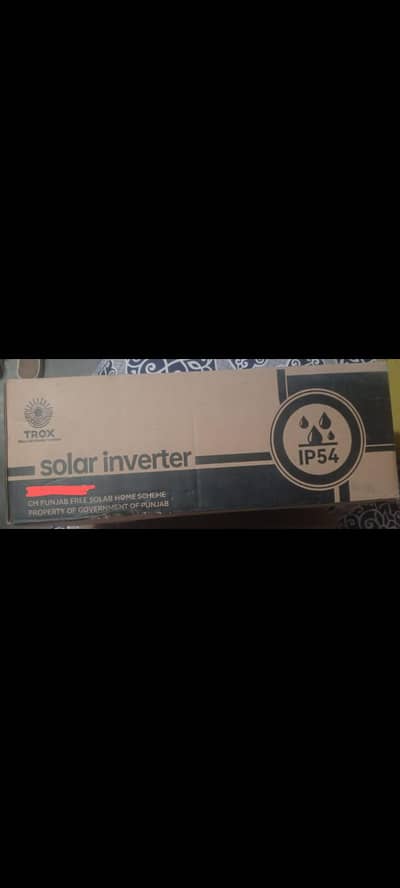 Trox Inverter + solar plates