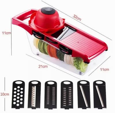 10 In 1 Mandoline Vegetable Slicer & Cutter With Stainless Steel Blade