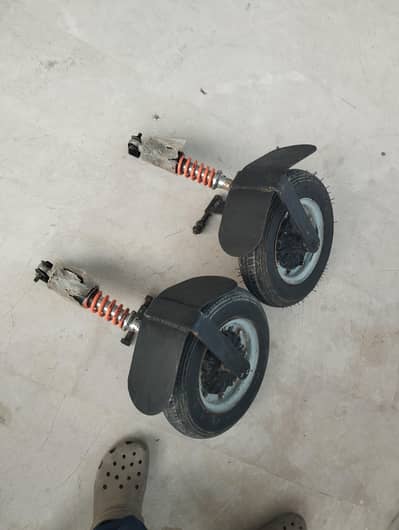 brand new unused disabled bike tyres with new shocks
