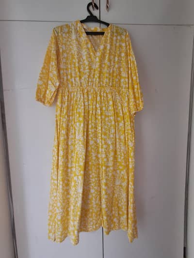 yellow floral dress 1499