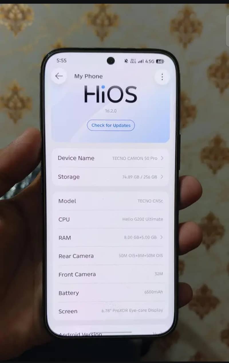 Tecno Camon 50 pro 1