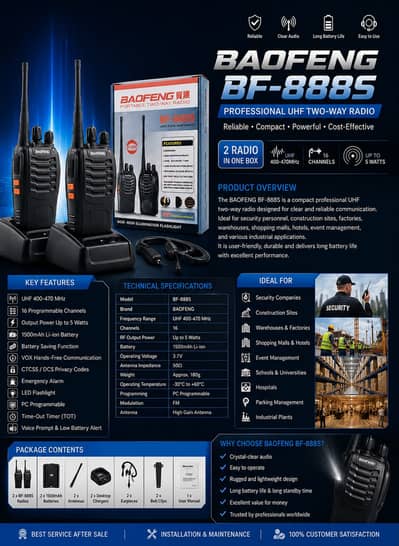 Long Range Walkie Talkies, Two Way Radio, Long Range Short Range