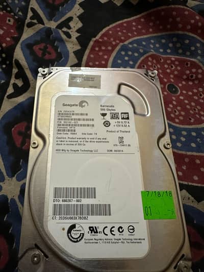 2x 500GB Hard Drives for PC – 1TB Total