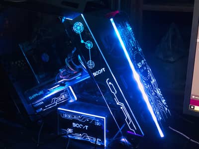 gaming PC for sale with 8gb graphics card and rgb casing