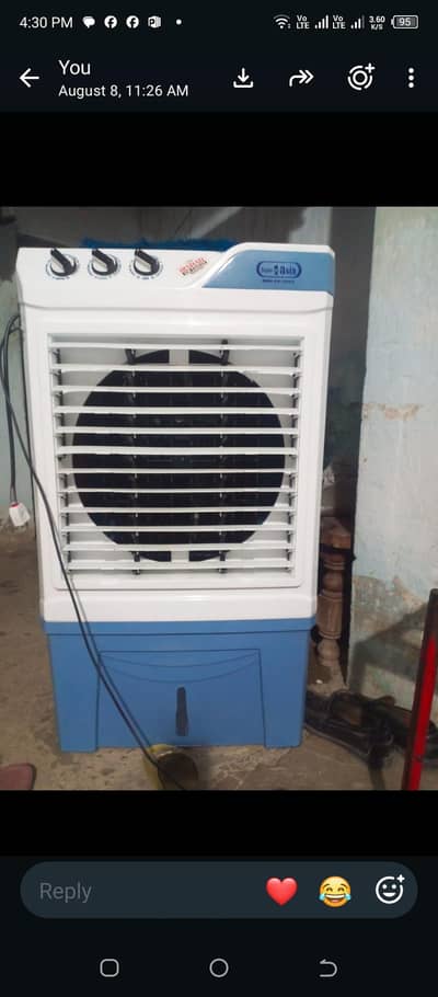 new cooler solar par bi chalta or bijli par bi