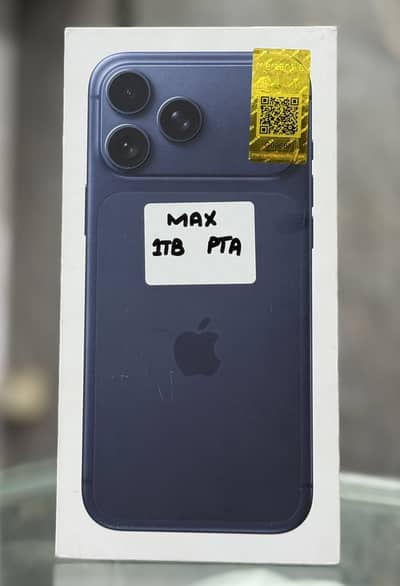 IPHONE 17 PRO MAX 1TB BLUE PTA APPROVED BOX PACK
