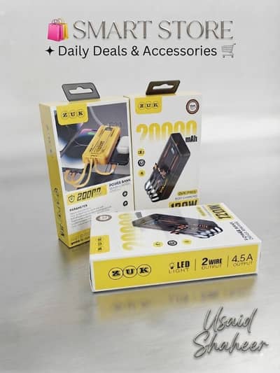 ZUK 20000mAh Premium Power Bank – Ultimate High Quality Edition