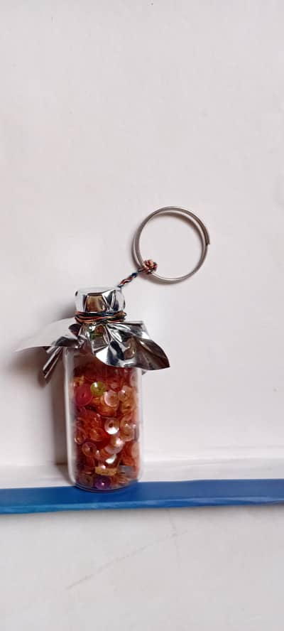 Handmade Stylish Mini Bottle Keychain – New