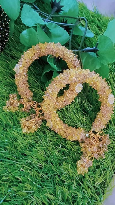 Elegant Golden Floral Bangles | Stylish Artificial Bangles for Women