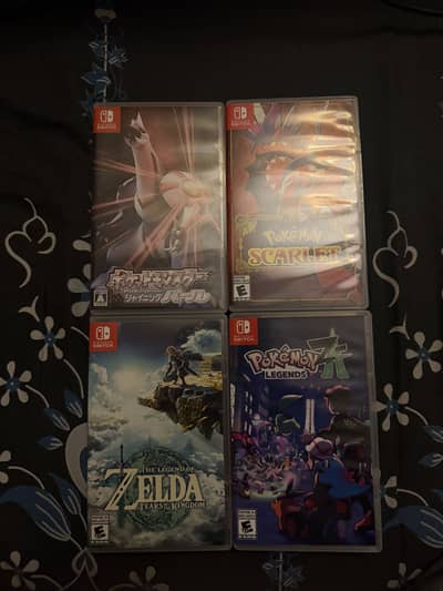 Zelda TOTK - Pokemon Legends ZA - Pokemon Scarlet - Shining Pearl
