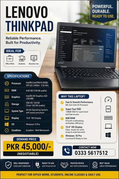 Lenovo Thinkpad laptop