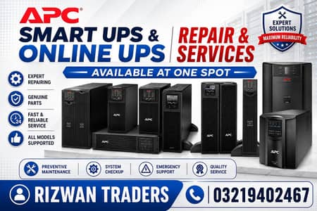APC SMART & ONLINE UPS REPAIRS & SERVICES AVAILABLE AT ONE SPOT.
