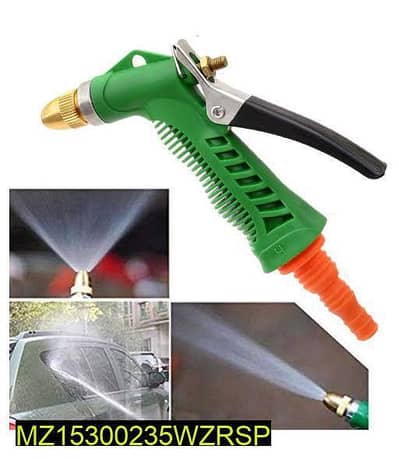 Green lever spray gun with brass tip for car&garden use