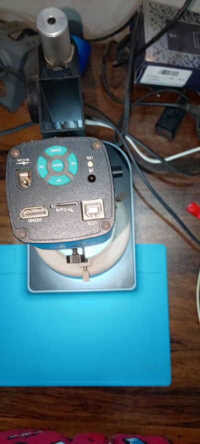 48MP 4K HDMI USB Digital Microscope with LED Ring Light