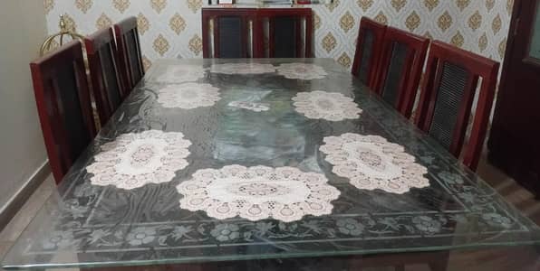 Brand New 8 Seater Wooden Dining Table Set