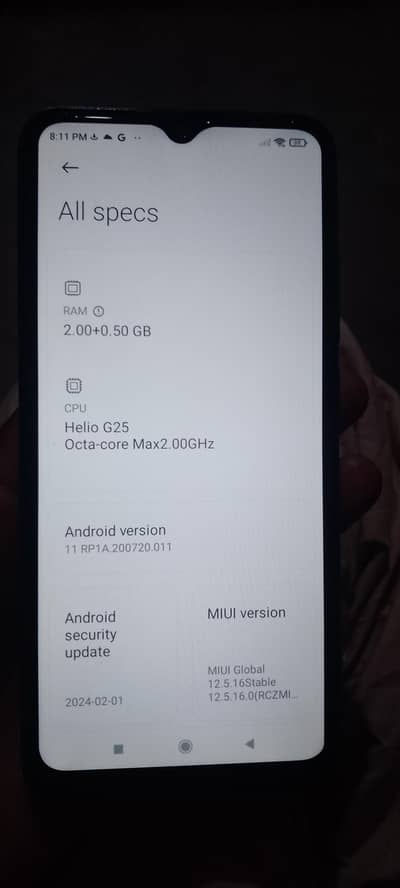 Xiaomi Redmi 9A only with box.