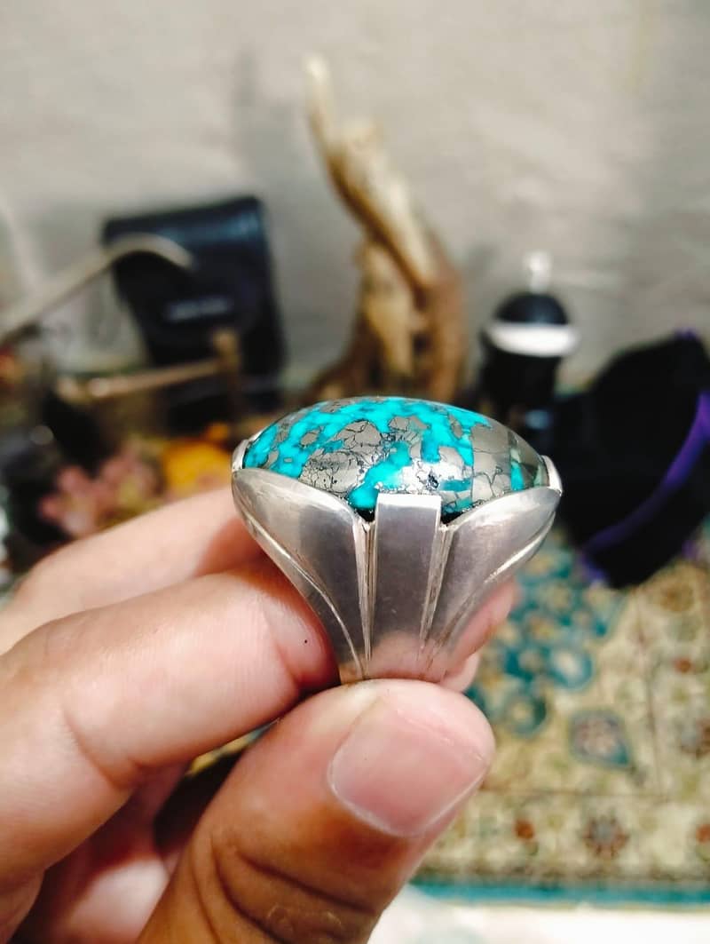 Shajri Feroza silver ring 3
