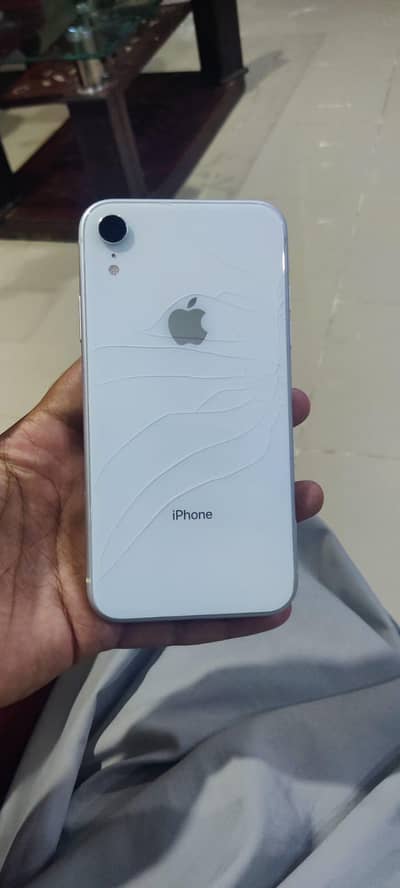 iPhone XR back crack