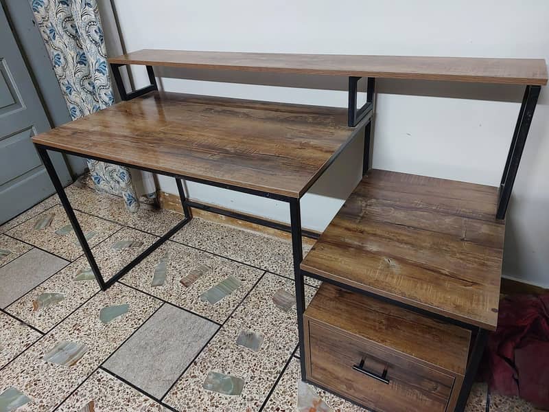 Solid wood Iron table 6