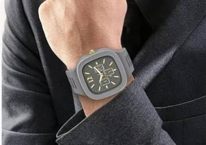Men's Black Plastic Analogue Watch Lightweight Casual Wear