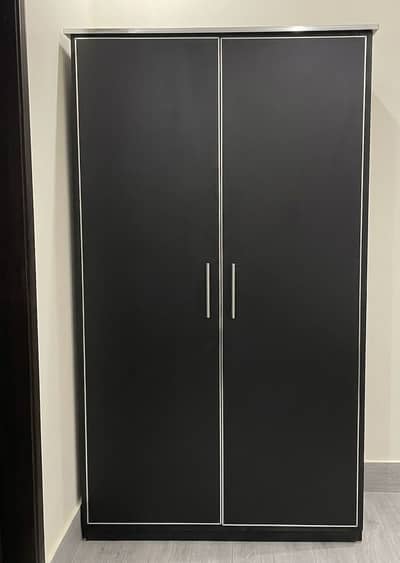 2 door wardrobe (Black) for sale