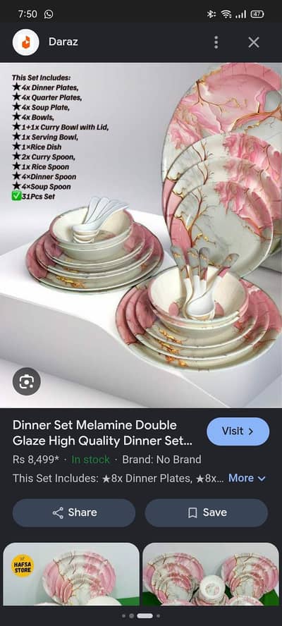 pleasure dinner set original Bone