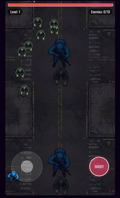 Astro Cade Game "Zombie Town" - Digital Mobile Game