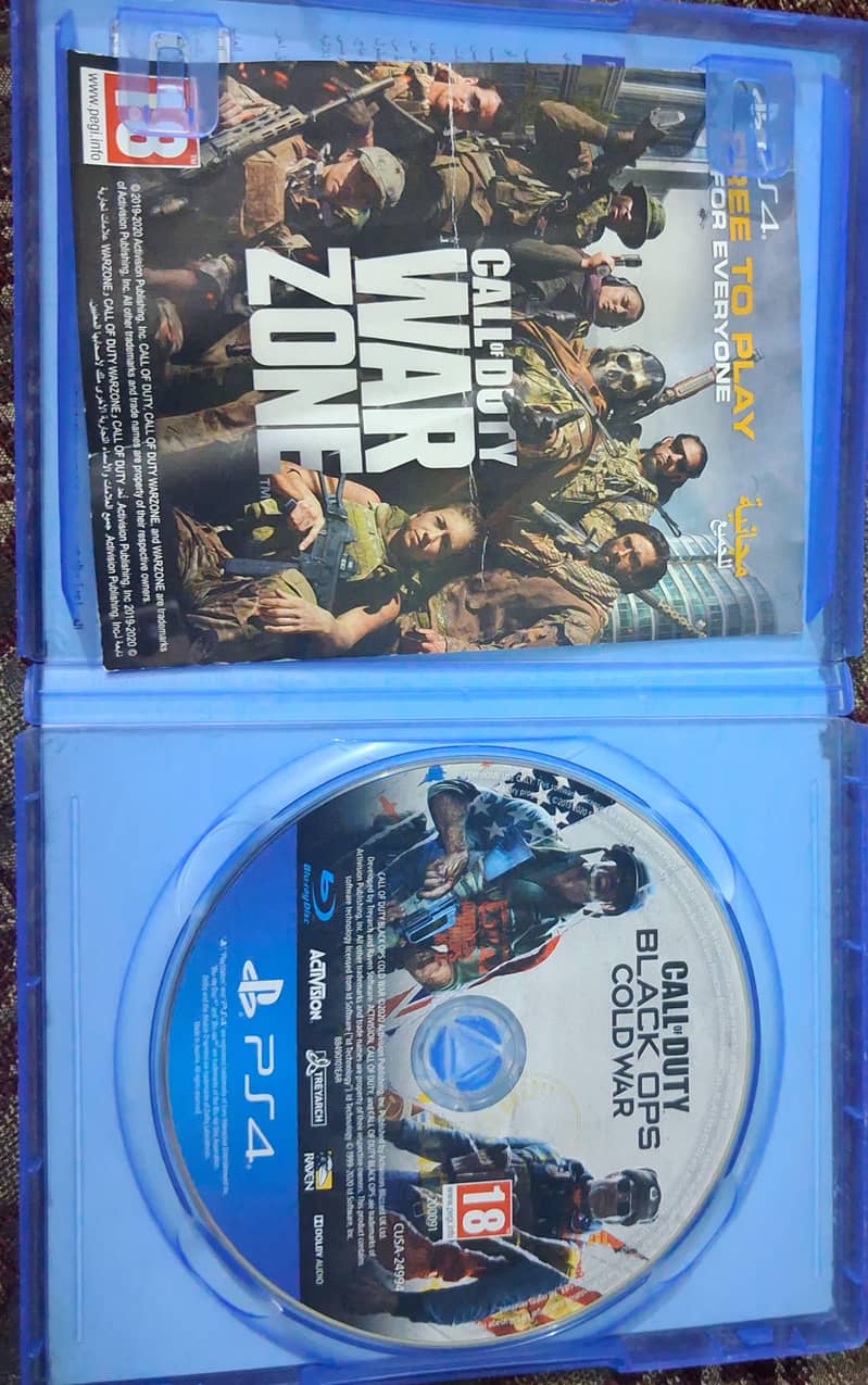 PS 4 Game CD-COD Black Ops, Cold War 2