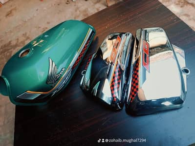 Honda 125 Tanki tapy for sale  genuine repaint hai per sub original ha