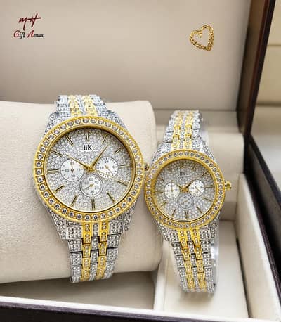  Elegant Couple Watches – 2 Pcs Set ⌚