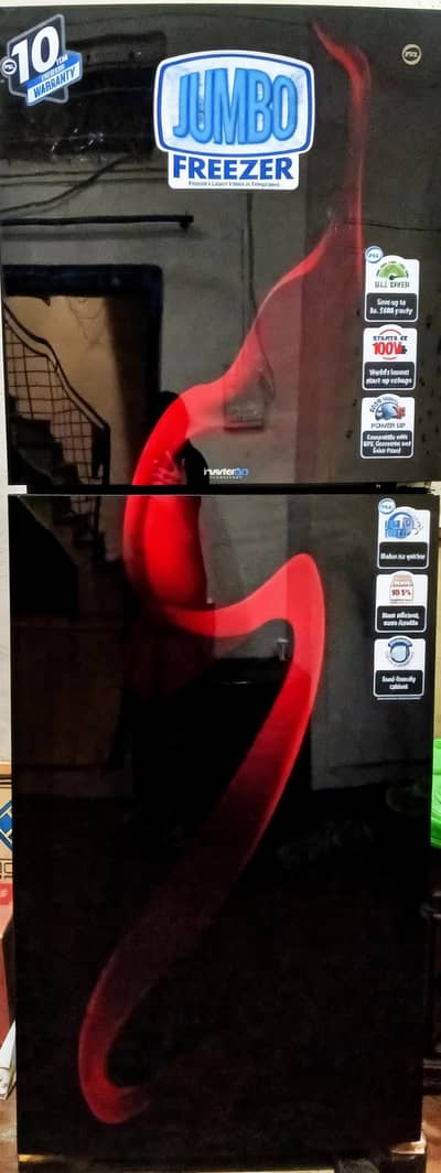 PEL full size InverterOn Flat Glass Door Refrigerator