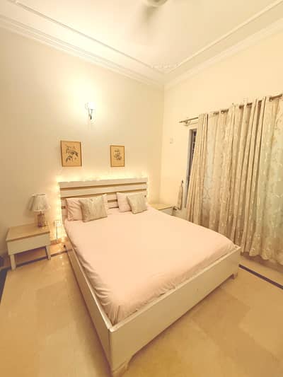 Queen Bed with side tables (without mattress)