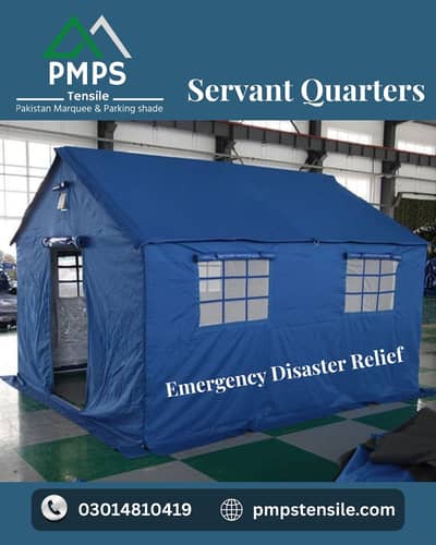 Refugee Tent / Fiber dome shade / Car parking / Tensile pvc shade