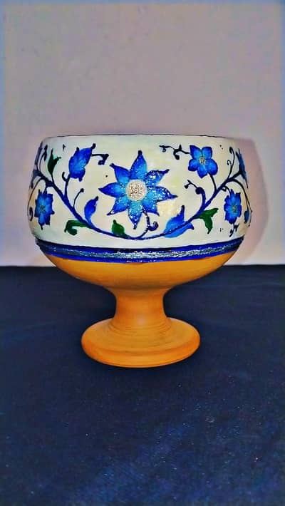 handmade painted decorative pottery.