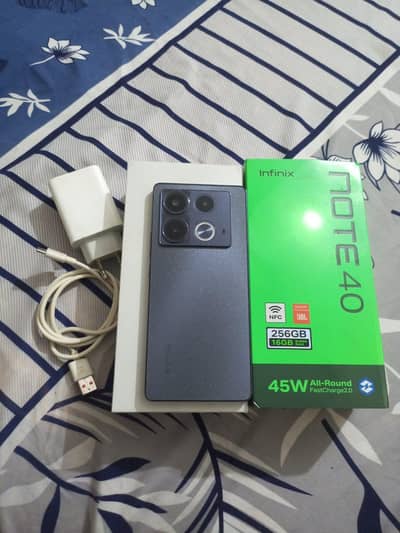 Infinix Note 40 8+8/256 Box+ Fast Charger