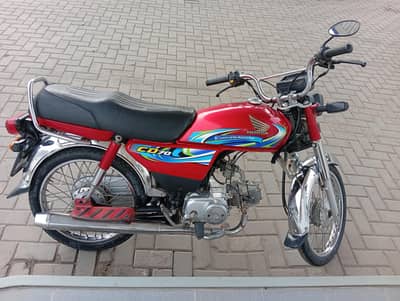 Honda CD 70 Red 2023/24 For Sale - Genuine Condition